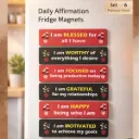 Motivational fridge magnet