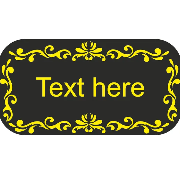 Customized Acrylic House Name Plate with House Number for Home Entrance Door Sign size in 8 x 12 inch