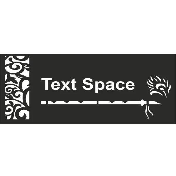 Customized Acrylic House Name Plate with House Number for Home Entrance Door Sign size in 8 x 12 inch