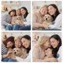 Customised Photo Fridge Magnet Pack of 4 | Personalized Square Magnets for Home & Gifts