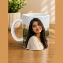 Customizable White Ceramic Coffee Mug – Personalized Photo & Name Print Gift Cup for All Occasions