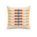 Apnatohfa Evil Eye Pearl Rakhi Set of 6 with