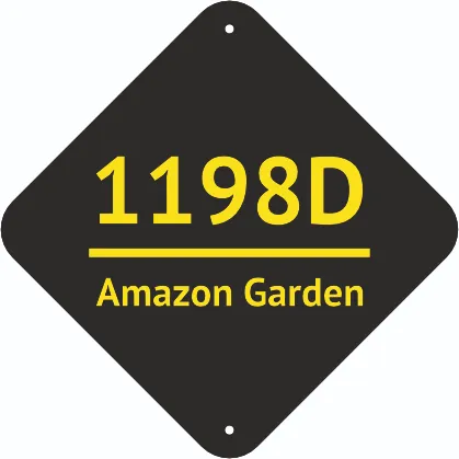 Customized Acrylic House Name Plate with House Number for Home Entrance Door Sign size in 12 x 18 inch